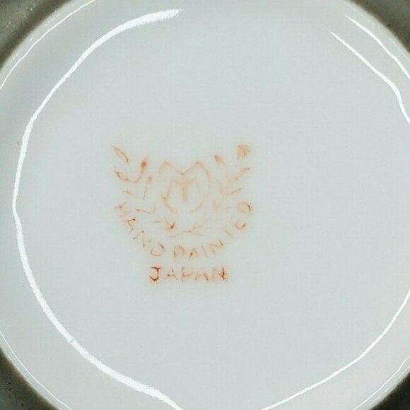 Vintage Japanese Dragonware Teacup & Saucer Set Moriage Demitasse Hand Painted - Picture 8 of 11